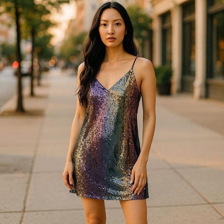 sequined dress