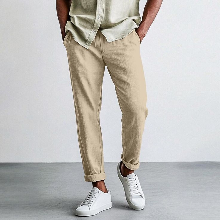 Men's linen trousers