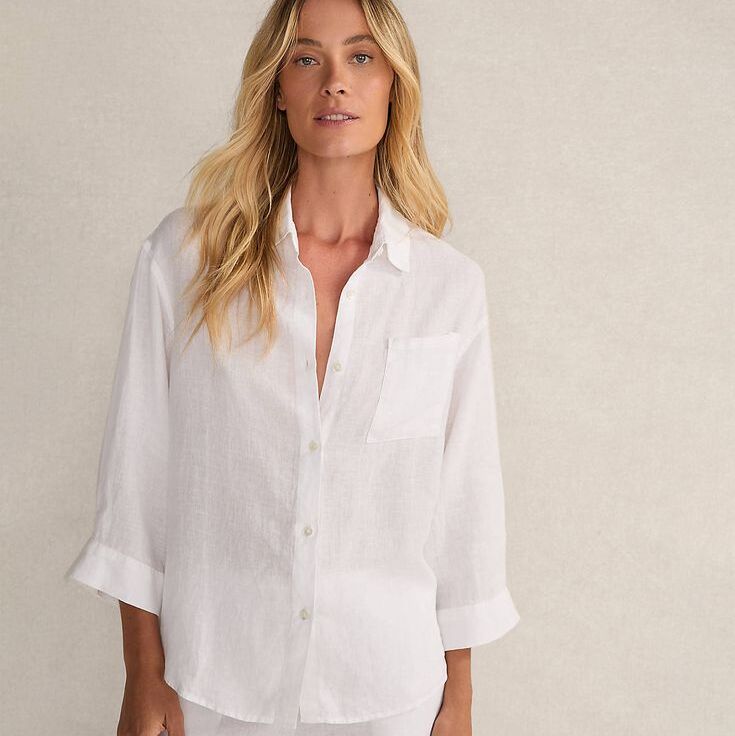 white button down shirt
