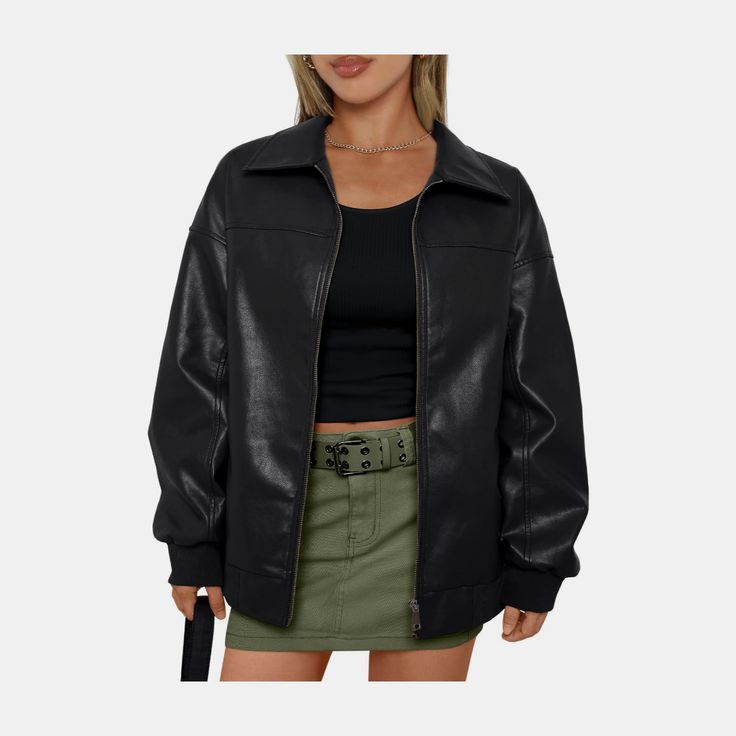 Leather outerwear