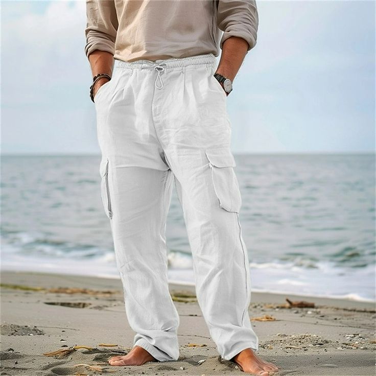 Men's linen slacks