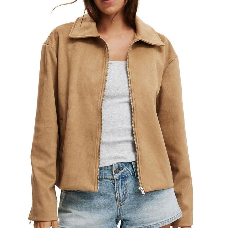 Suede coat