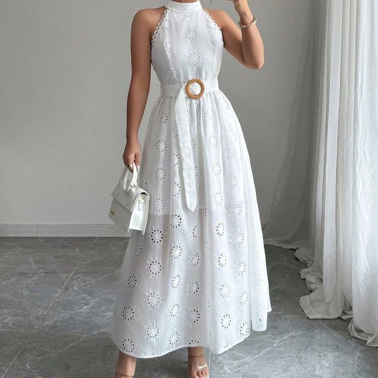 white dress