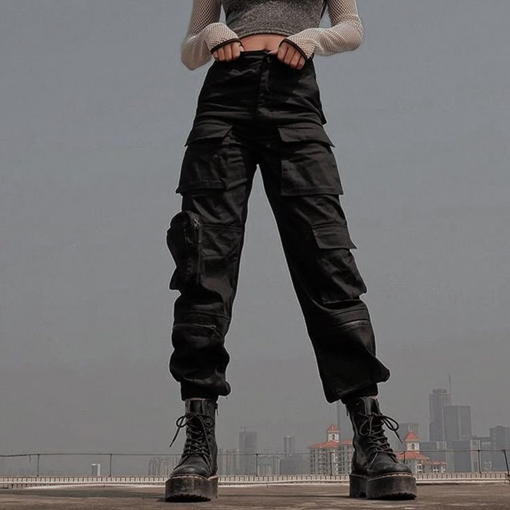 black tactical pants