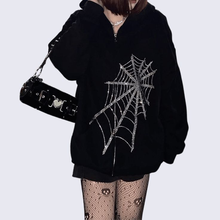 Spider fleece hoodie