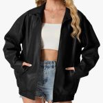 Leather coat