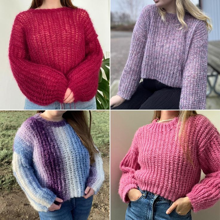 Crochet knit sweater