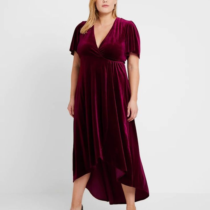 Deep red dress