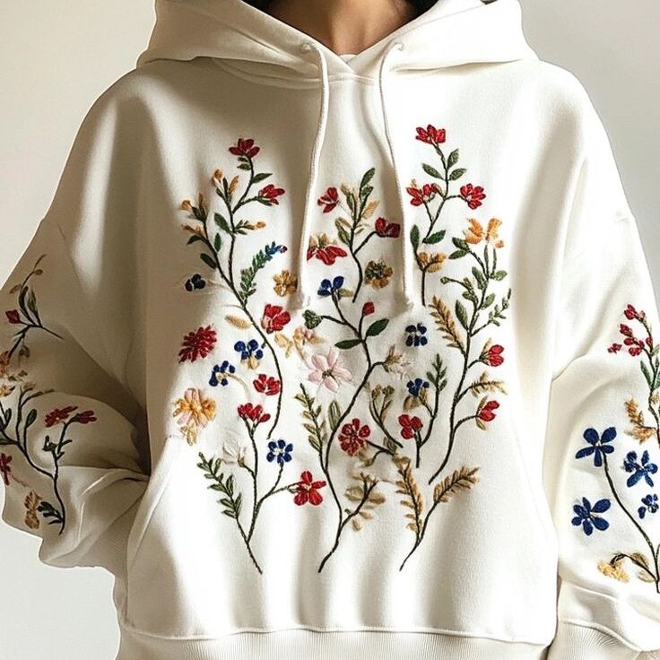 embroidered hoodie