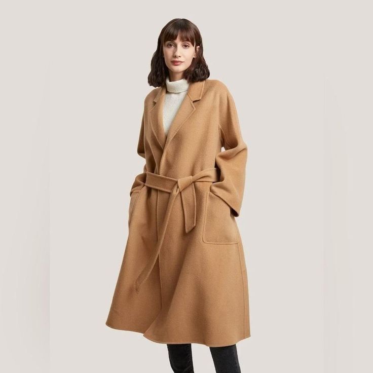 Camel trench coat