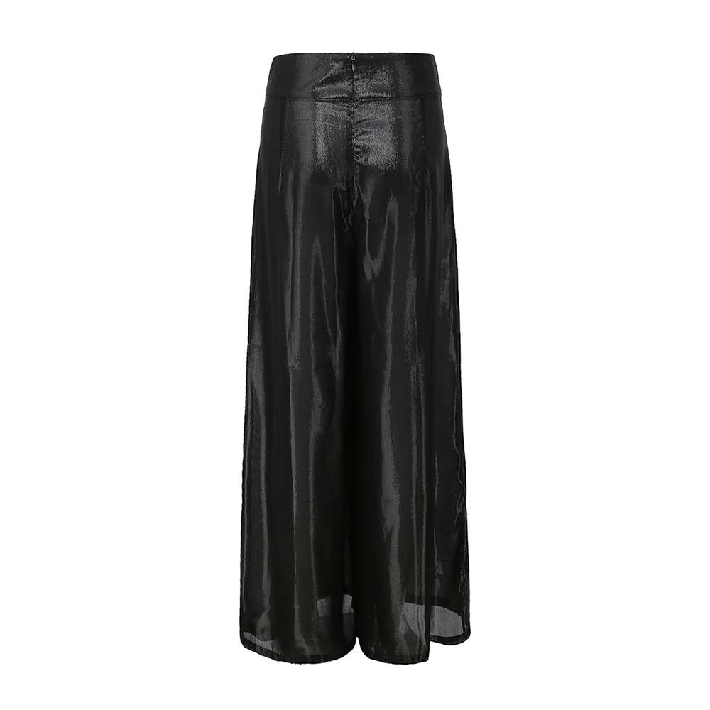 black wide leg pants