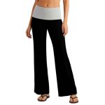 black wide leg pants