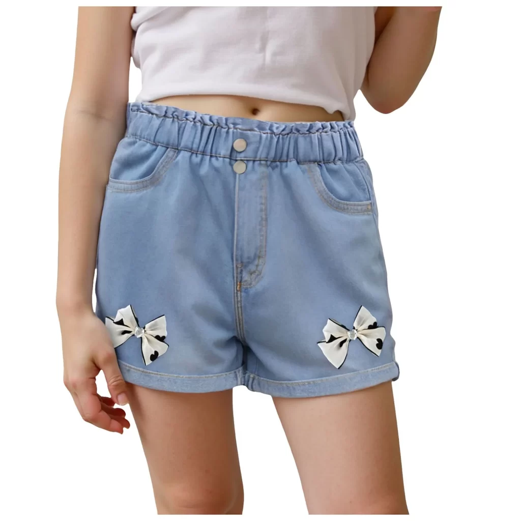 girls jean shorts