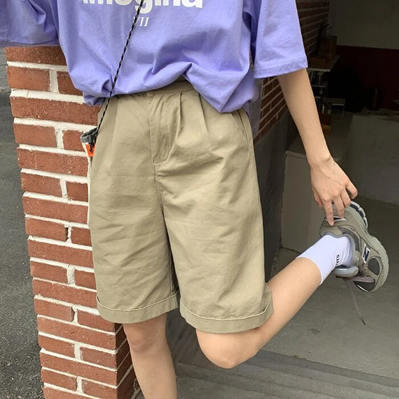 womens khaki shorts