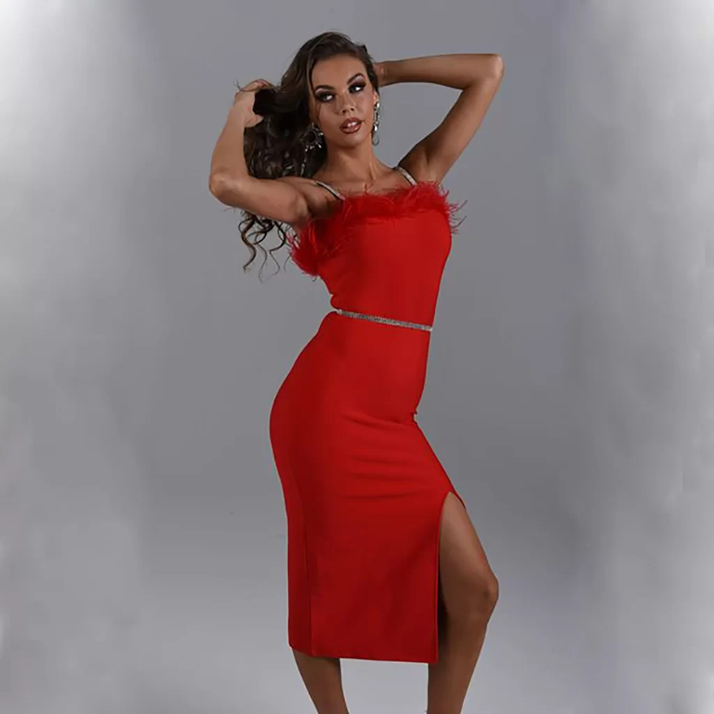 red sundresses