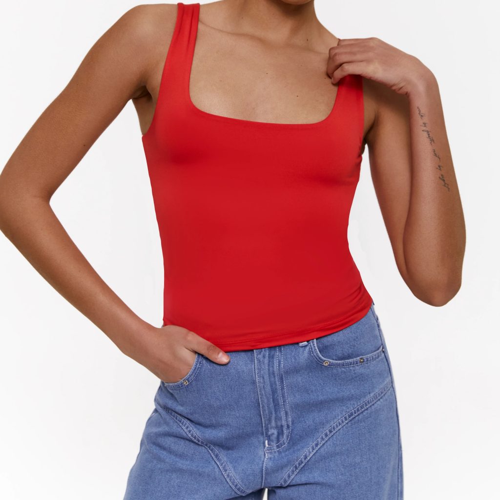 square neck tank top