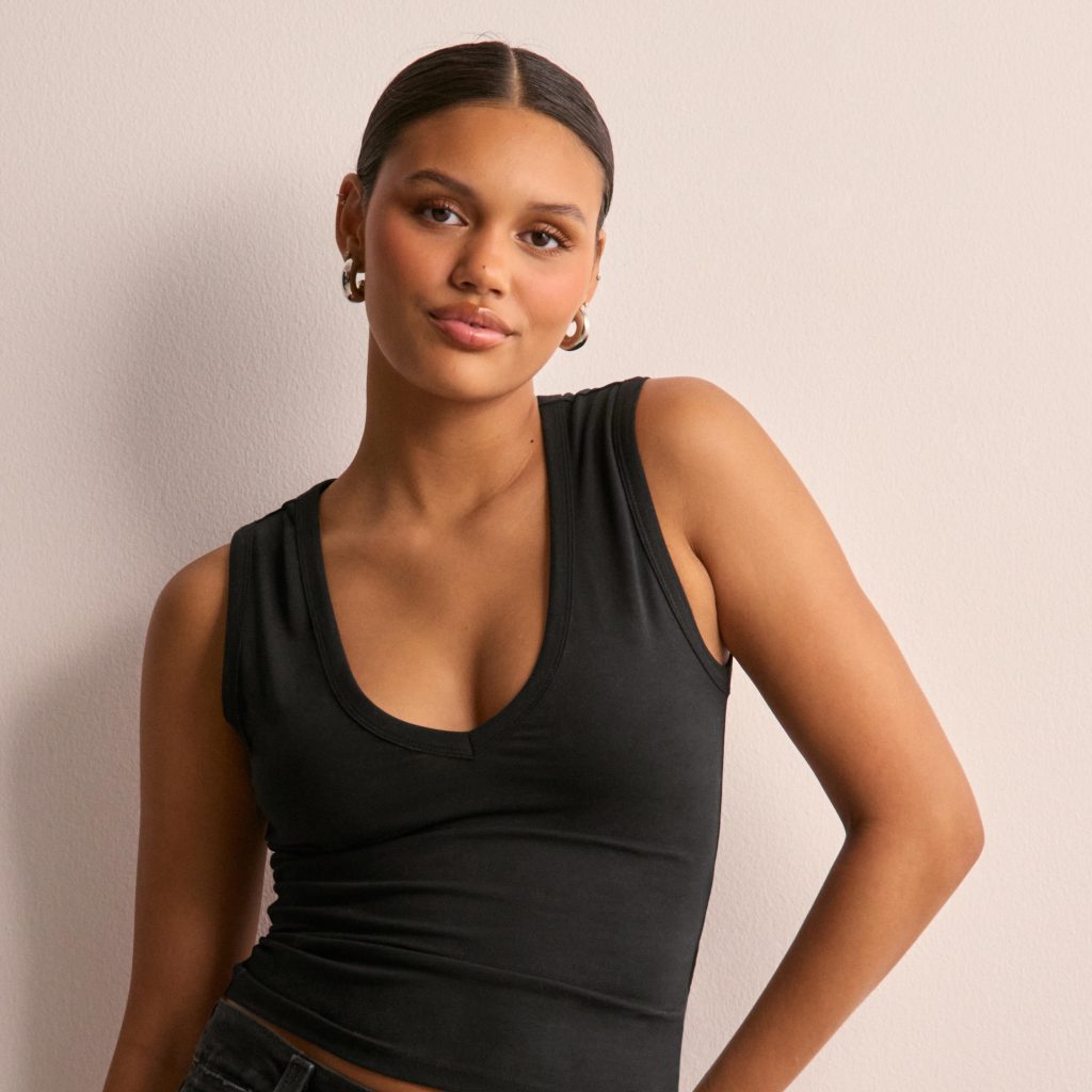 v neck tank top