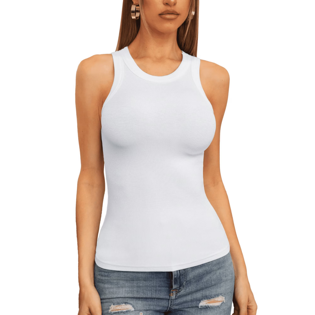 high neck tank top