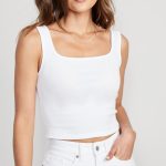 white tank top