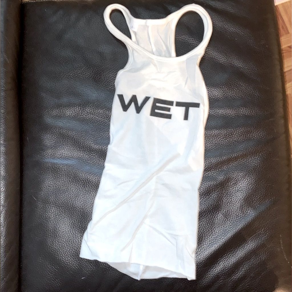 wet tank top