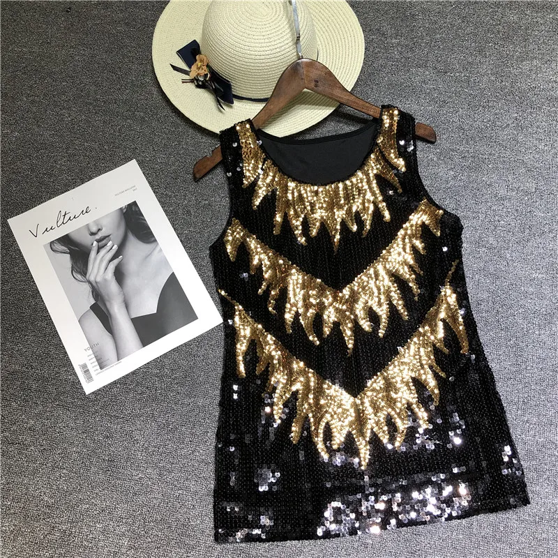 sequin tank top