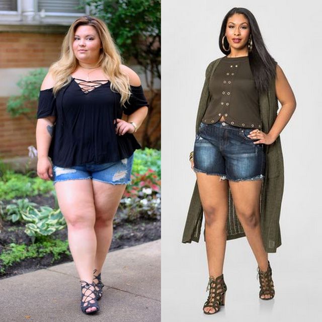 plus size shorts for women
