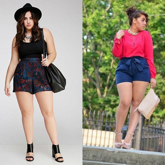 plus size shorts for women