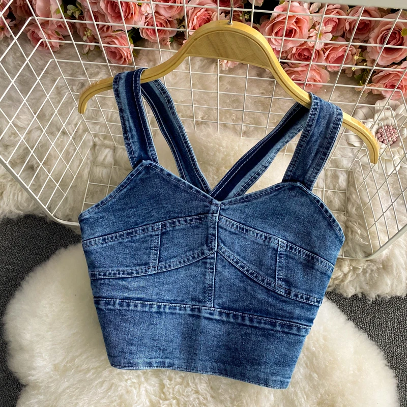 denim tank top