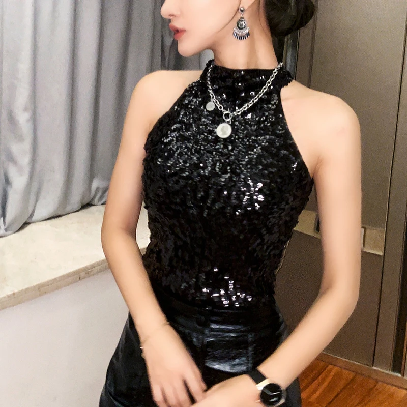 sequin tank top