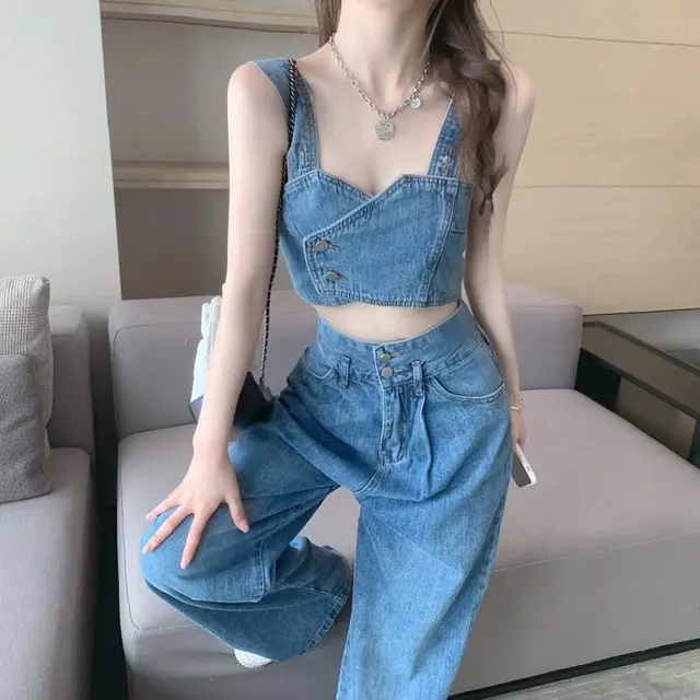 denim tank top