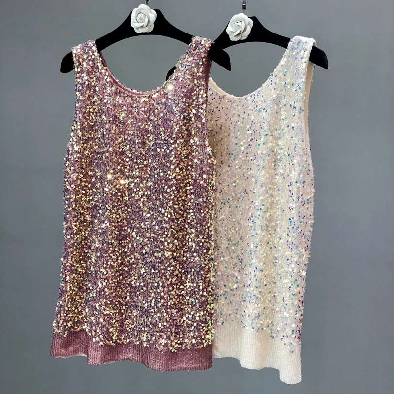 sequin tank top