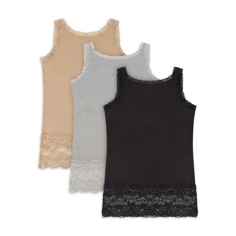 lace trim tank top