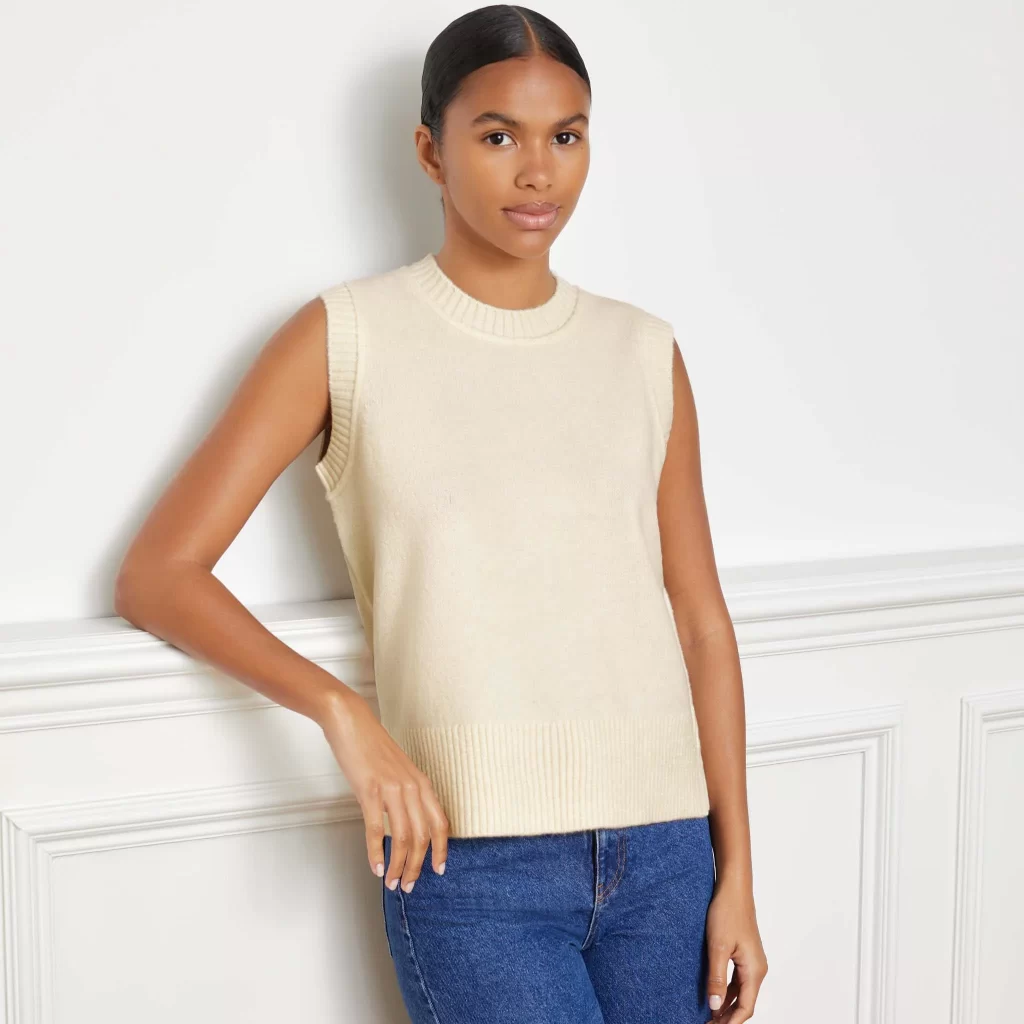 cream tank top