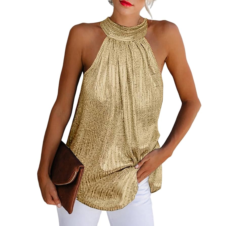 gold tank top