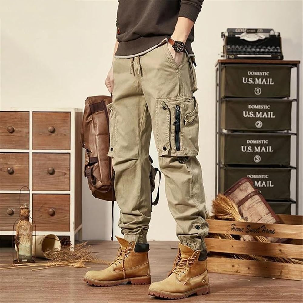 khaki cargo pants