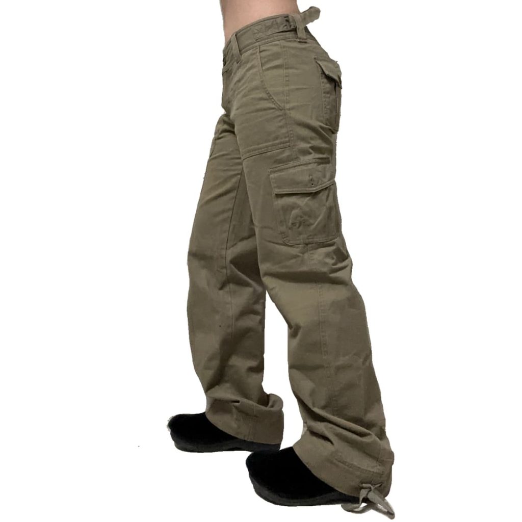 low rise cargo pants
