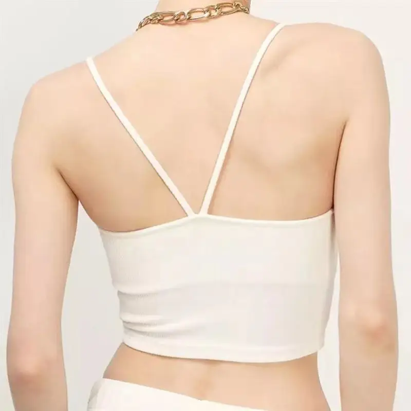white crop top tank
