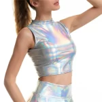 silver tank top