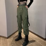 green cargo pants