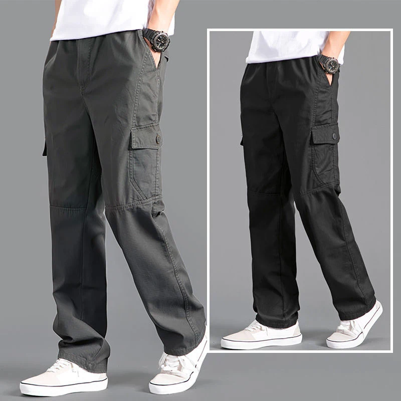 gray cargo pants