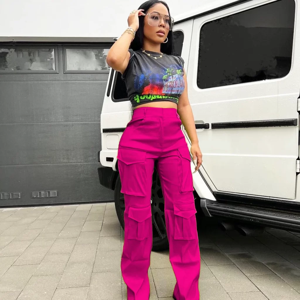 pink cargo pants