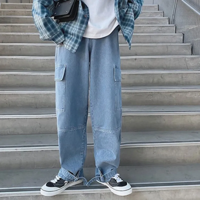 denim cargo pants