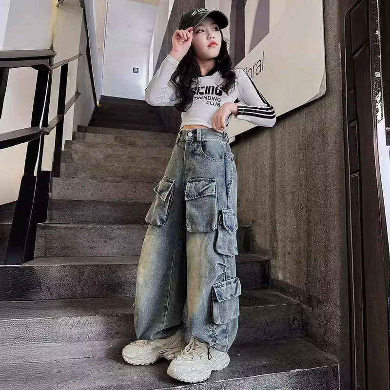 denim cargo pants