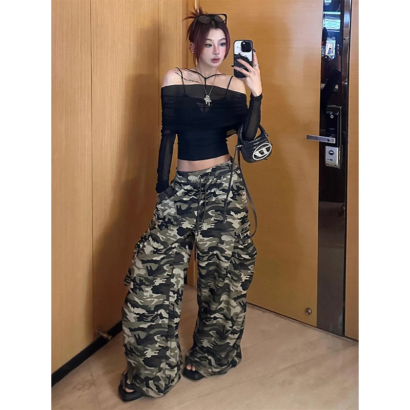camo cargo pants
