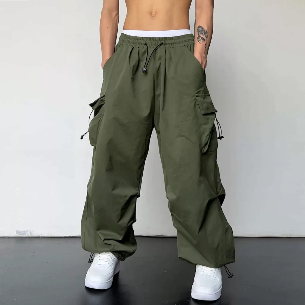 green cargo pants