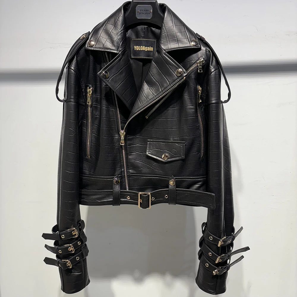 oversized leather jacket
