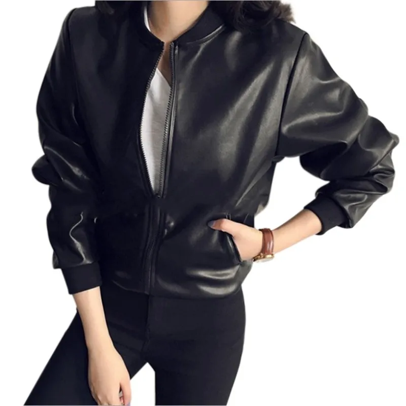 oversized leather jacket