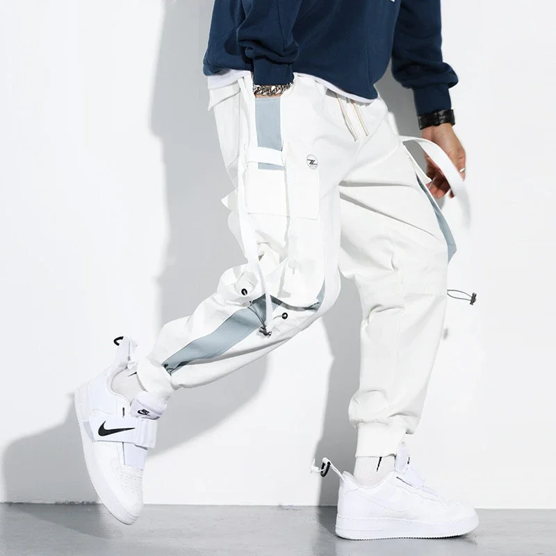 white cargo pants
