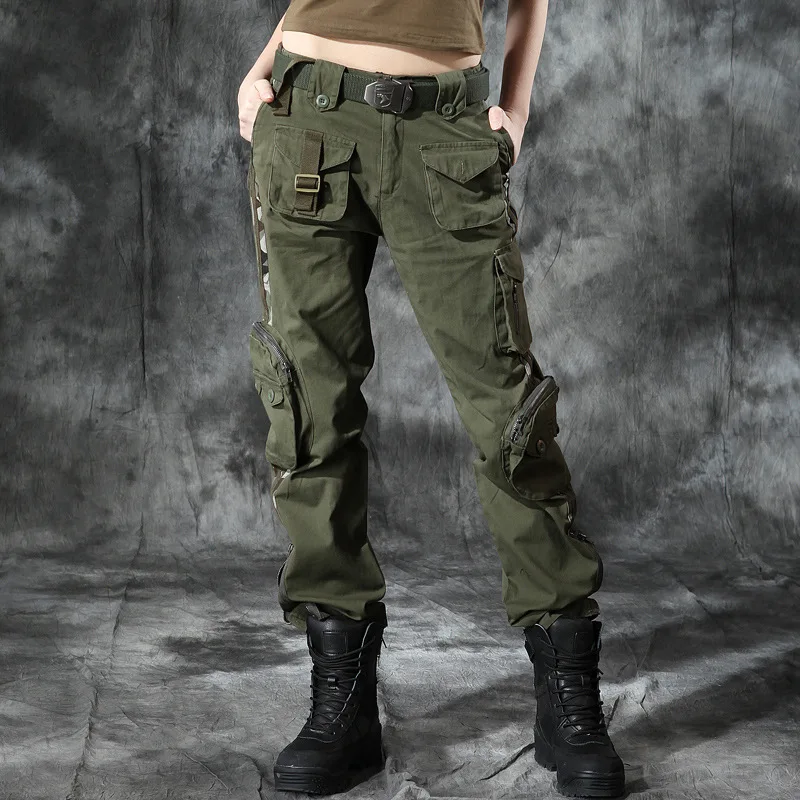 camo cargo pants women