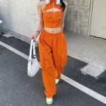 orange cargo pants
